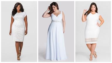 23 Ideas de vestidos blancos para gorditas ¡Luce regia y con estilo!