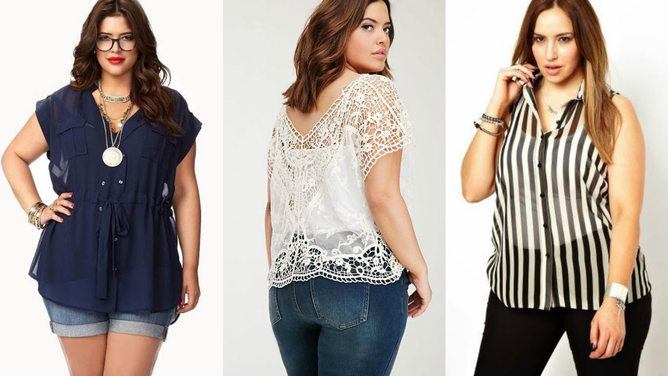 Blusas de moda +27 modelos curvy con estilo