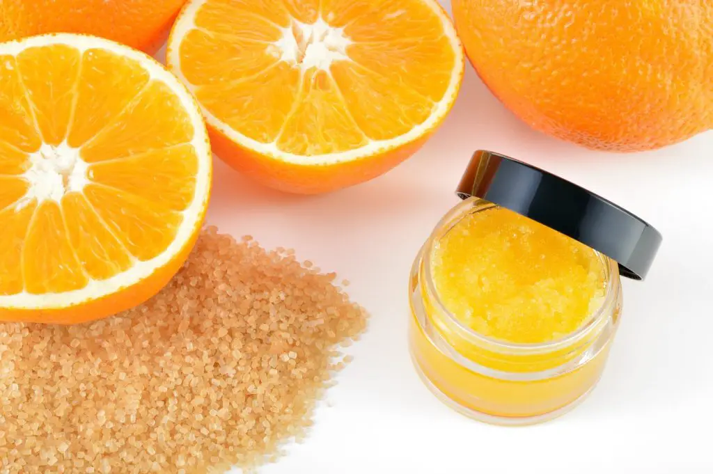Exfoliante casero para piel grasa de naranja