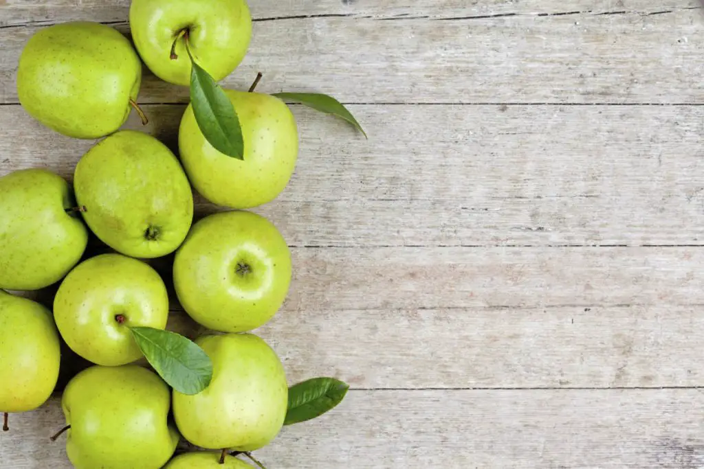 frutas verdes manzanas