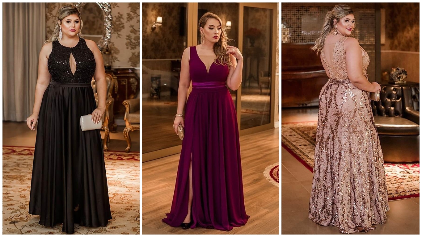 Vestidos de fiesta largos gorditas: +21 diseños para lucir fabulosa