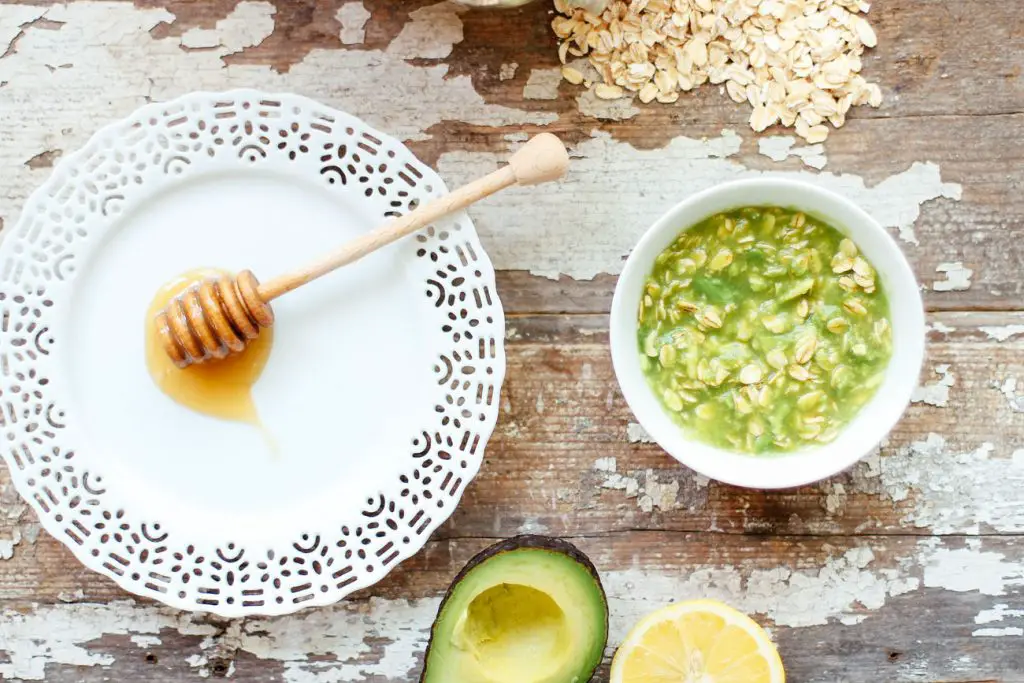 mascarillas para la cara de aguacate avena