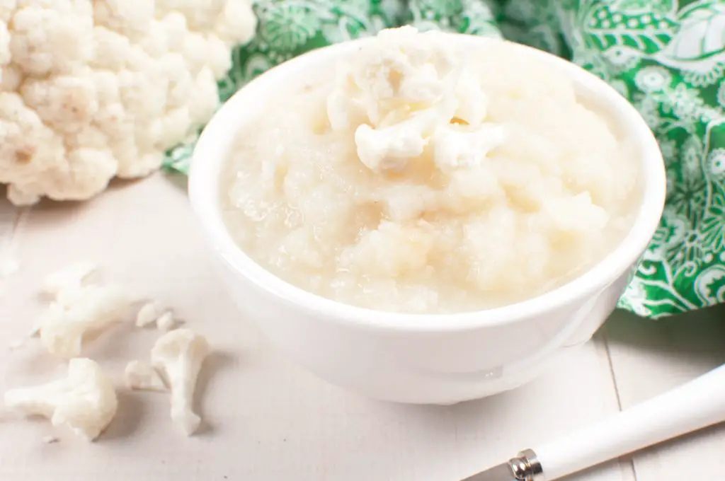 papillas para bebes de 10 meses de coliflor