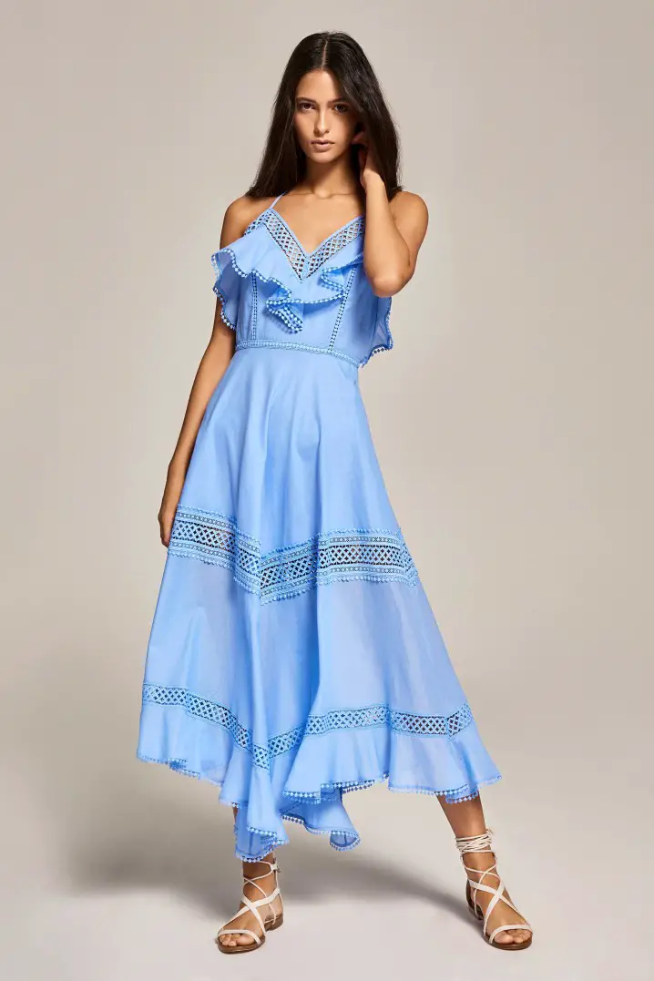 vestidos bonitos azules