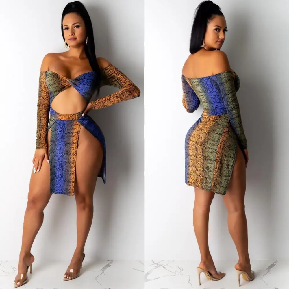 vestidos sexys estampados