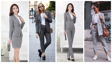 Recepción ventilación Huelga 17 Combinaciones de traje gris para mujeres sofisticadas