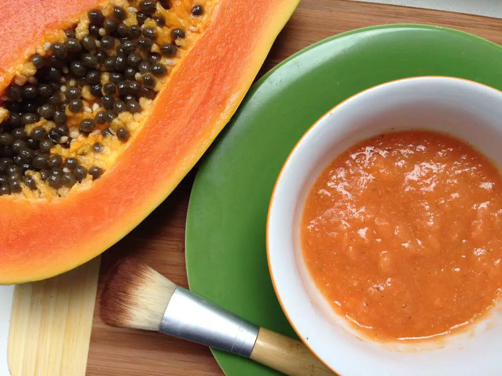 exfoliante facial casero de papaya exfoliante facial casero de papaya