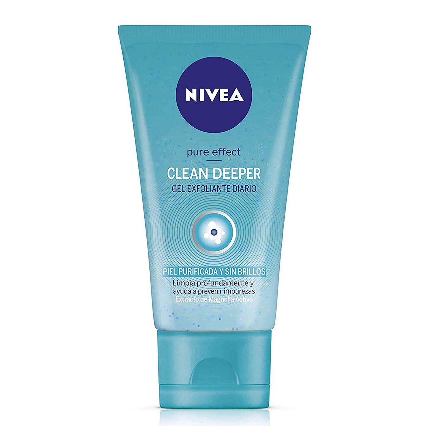 exfoliante para piel mixta NIVEA Clean Deeper Gel Exfoliante Diario