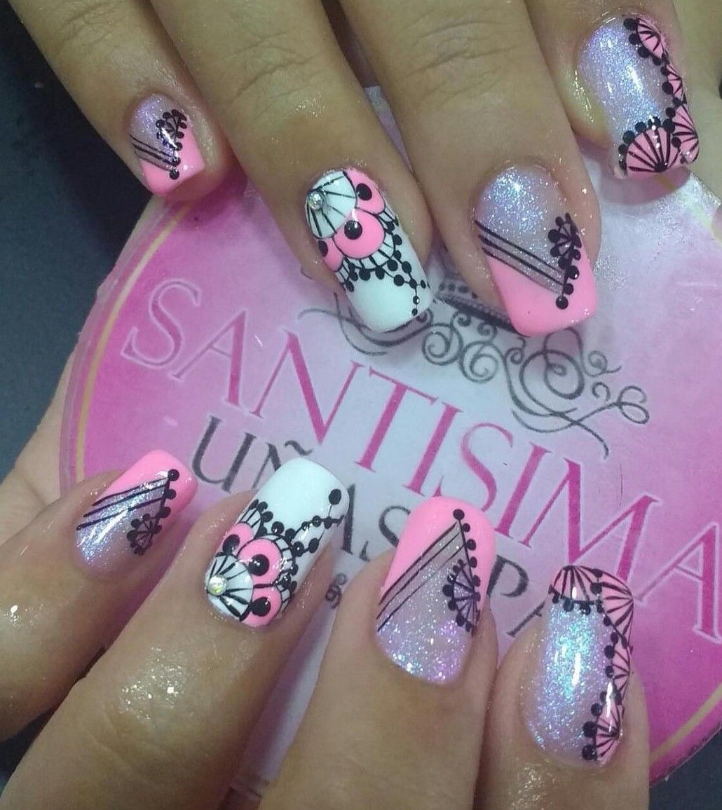 Uñas acrílicas decoradas Uñas acrílicas decoradas