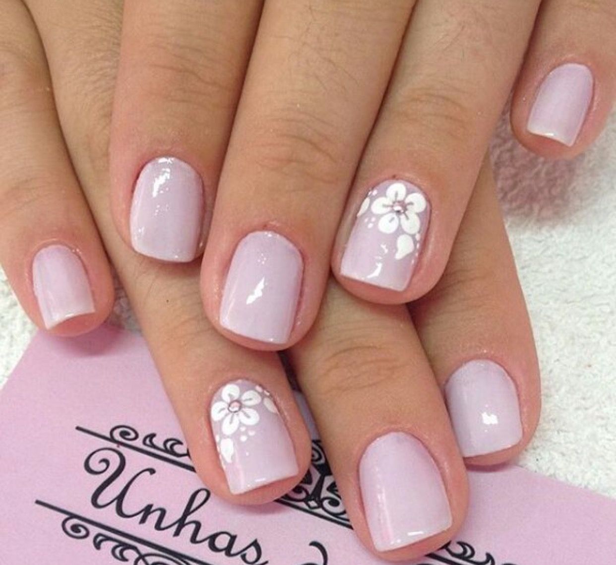 Uñas rosa pastel Uñas rosa pastel
