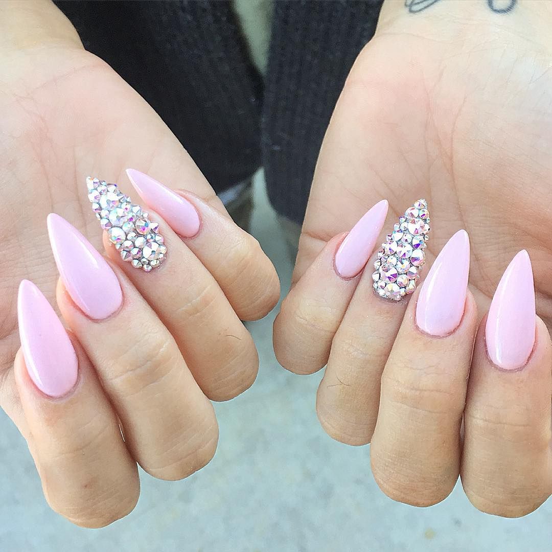 Uñas rosa pastel Uñas rosa pastel