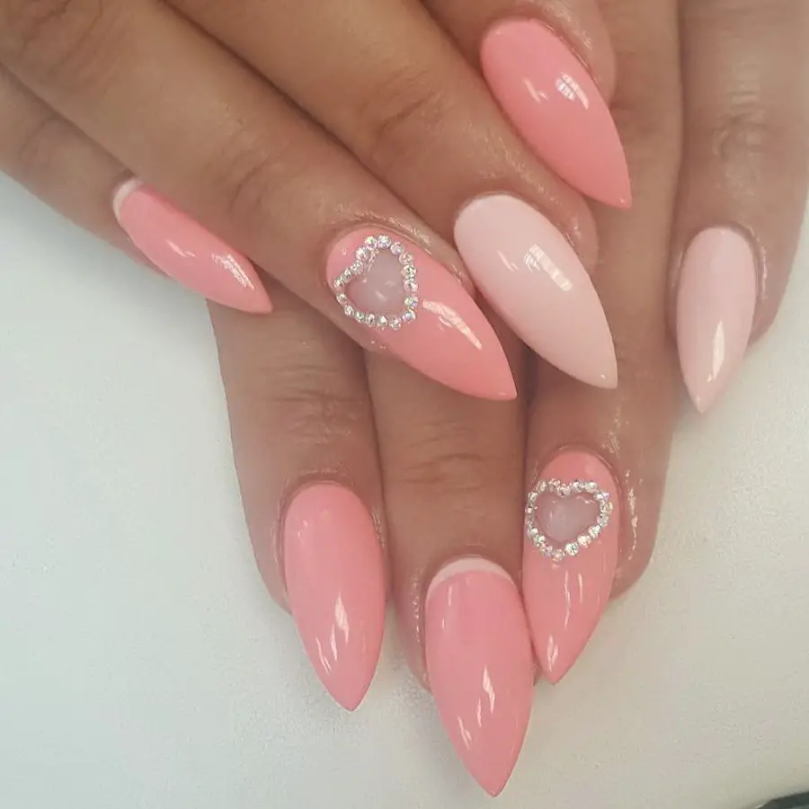 Uñas rosa pastel Uñas rosa pastel