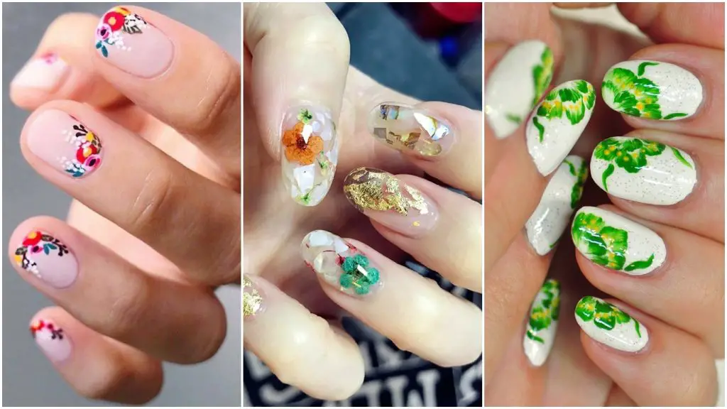 Uñas con flores