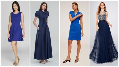 25 Formas de llevar un Vestido azul y lucirte con el mejor outfit