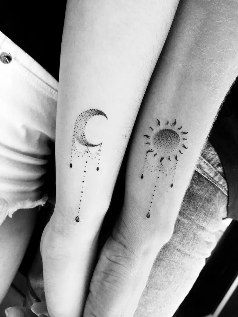 tatuaje de sol y luna tatuaje de sol y luna