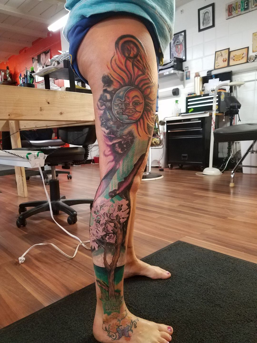 tatuaje de sol y luna tatuaje de sol y luna