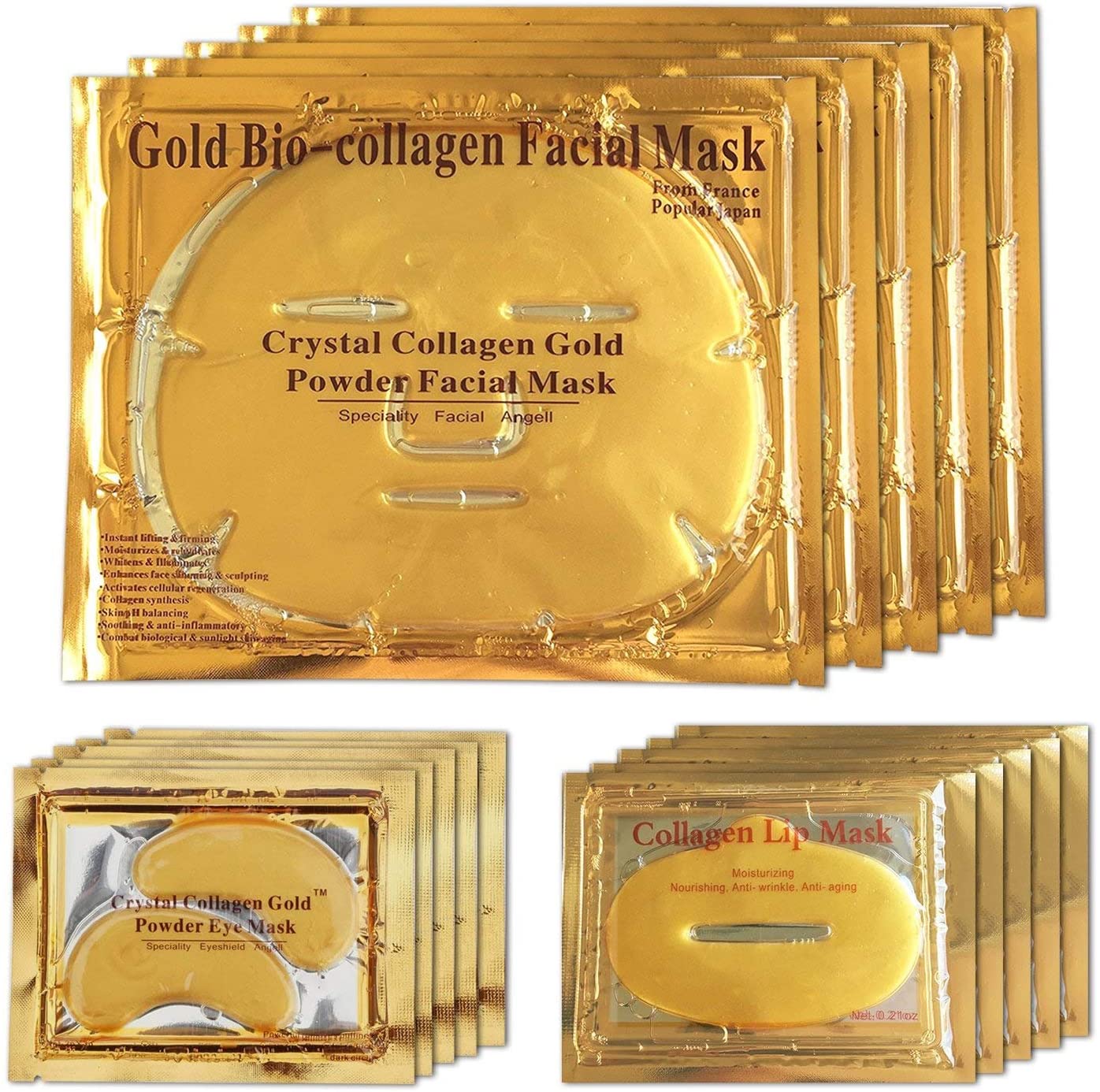 velo de colágeno Gold bio colagen facial mask