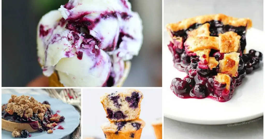 Postres con arándanos