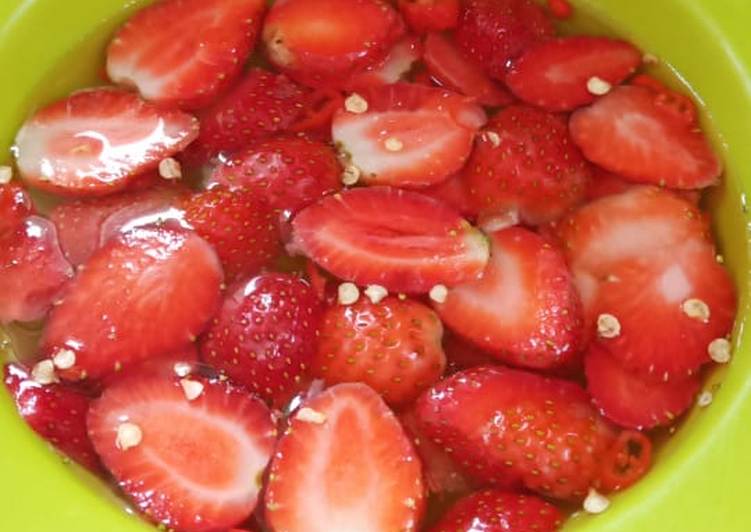Postres con fresas Postres con fresas