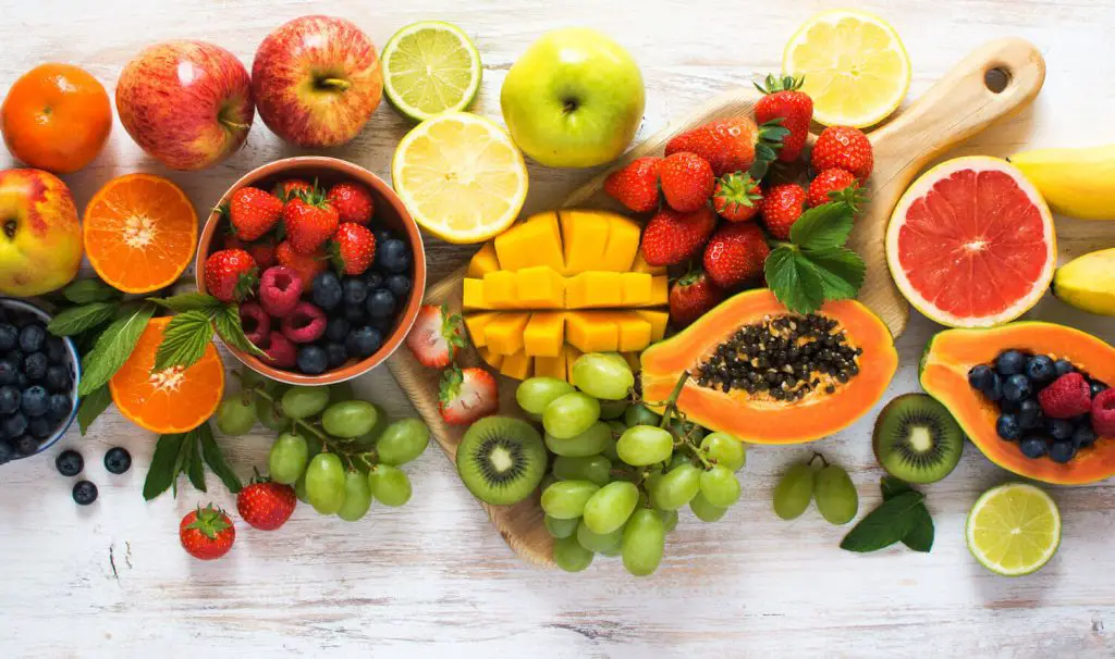 frutas frescas lista