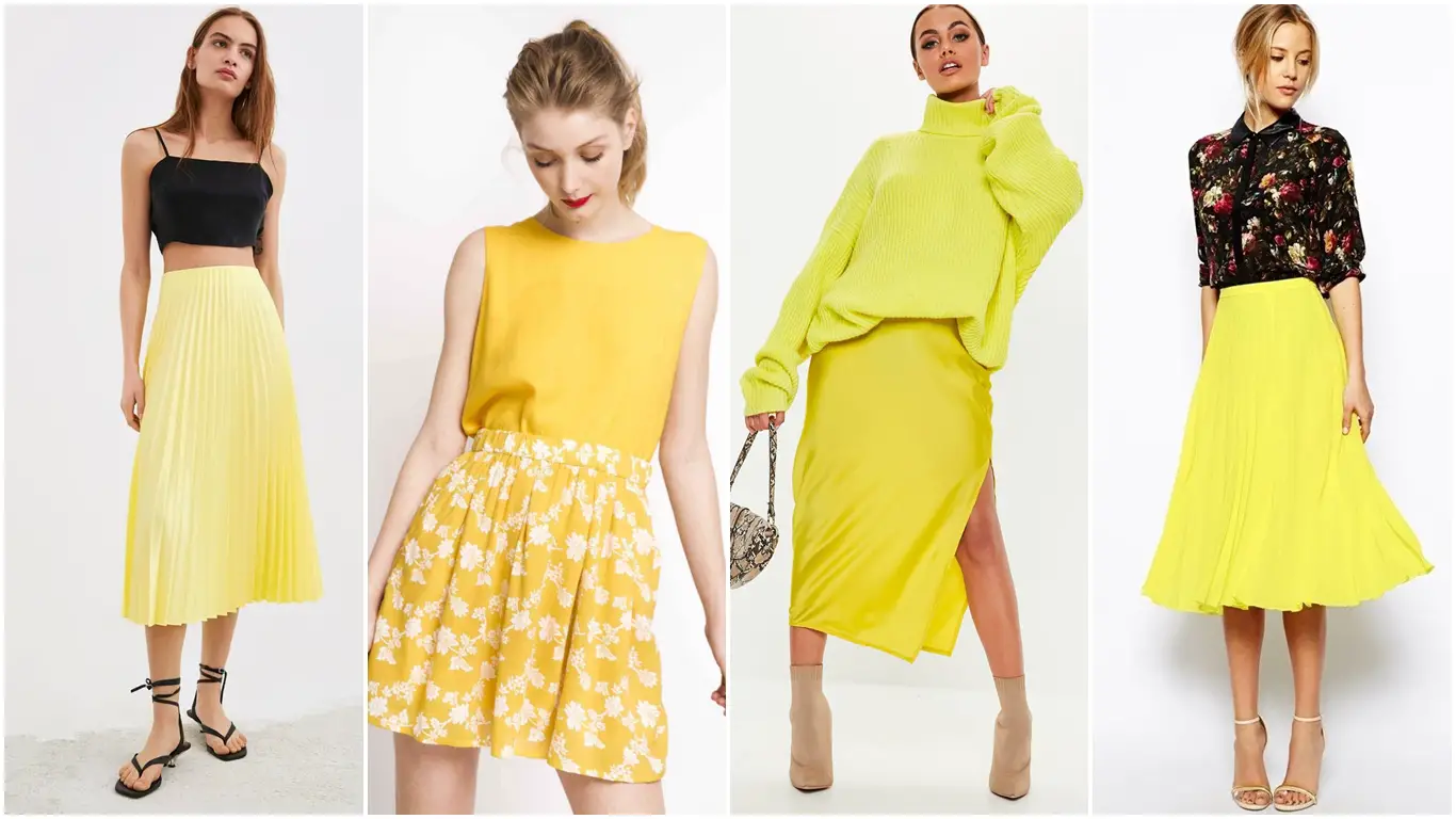 13 ideas de Outfitss<3  faldas amarillas, ropa, moda