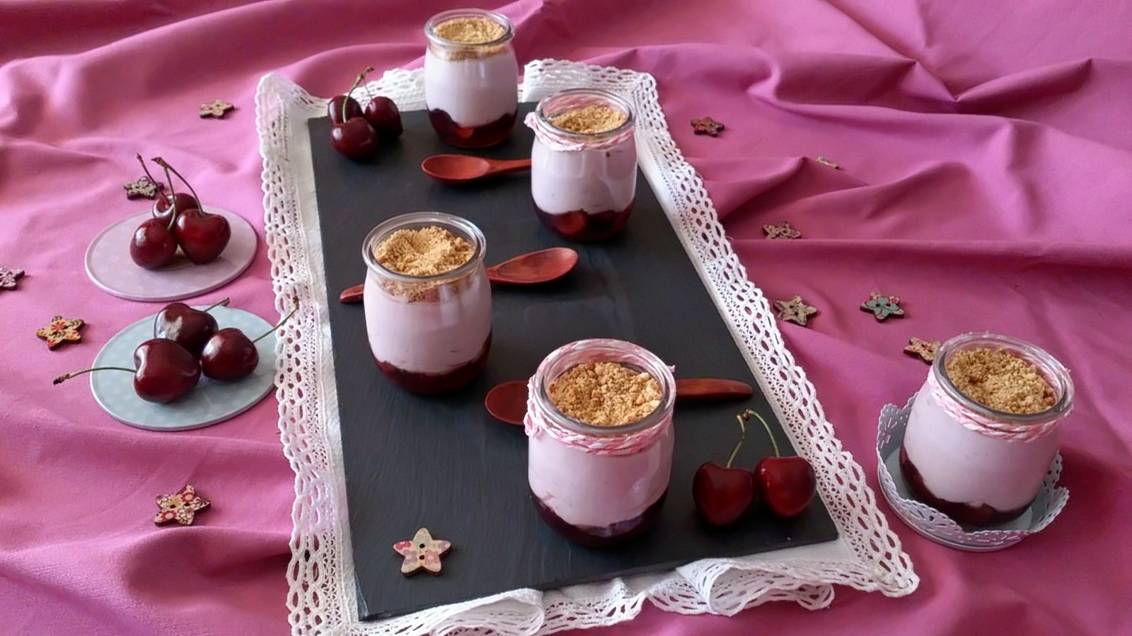 Postres con cerezas Postres con cerezas