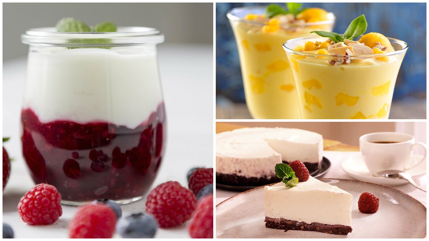 Recetas de postres con yogurt