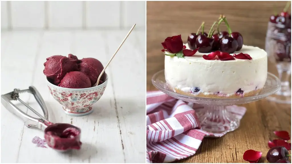 postres con cerezas