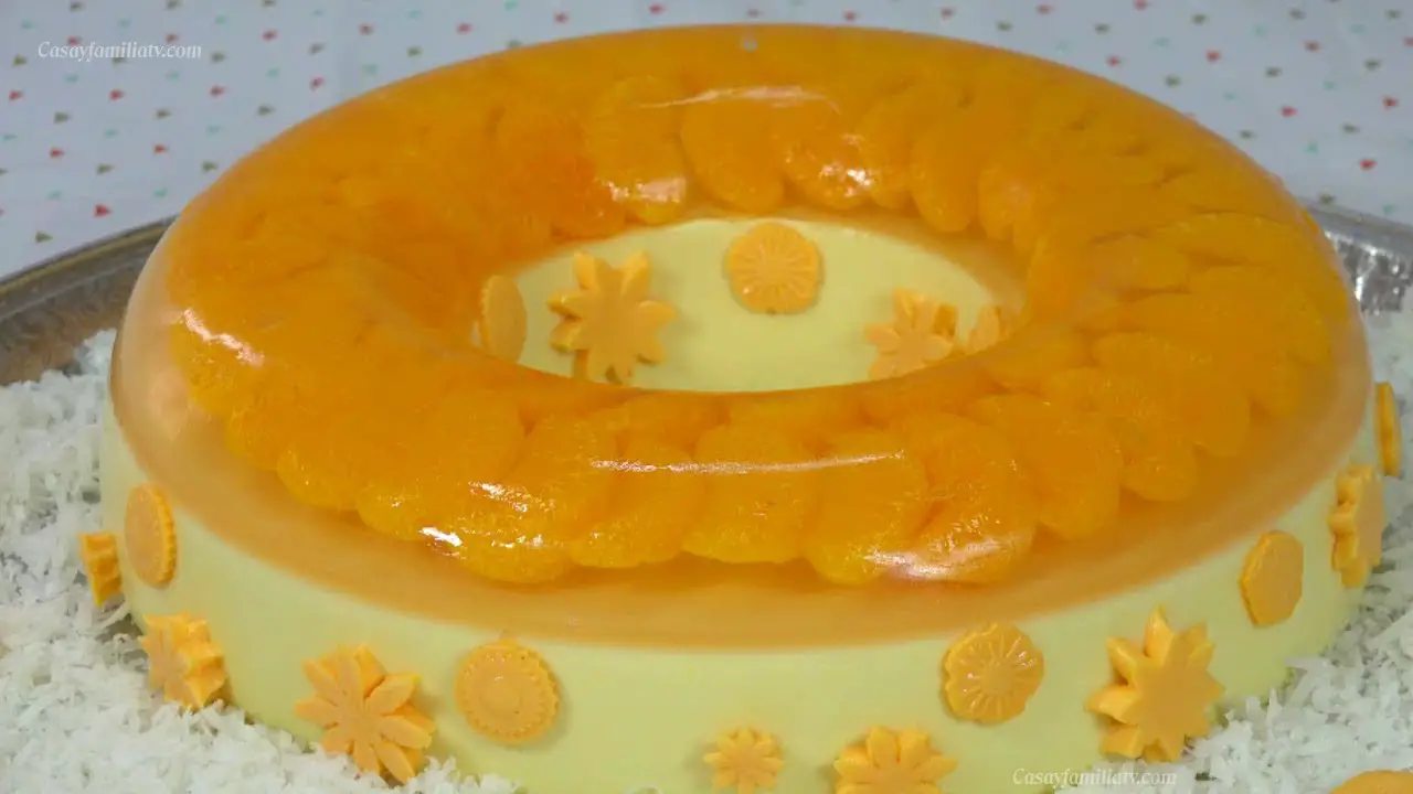 Postre con gelatina Postre con gelatina