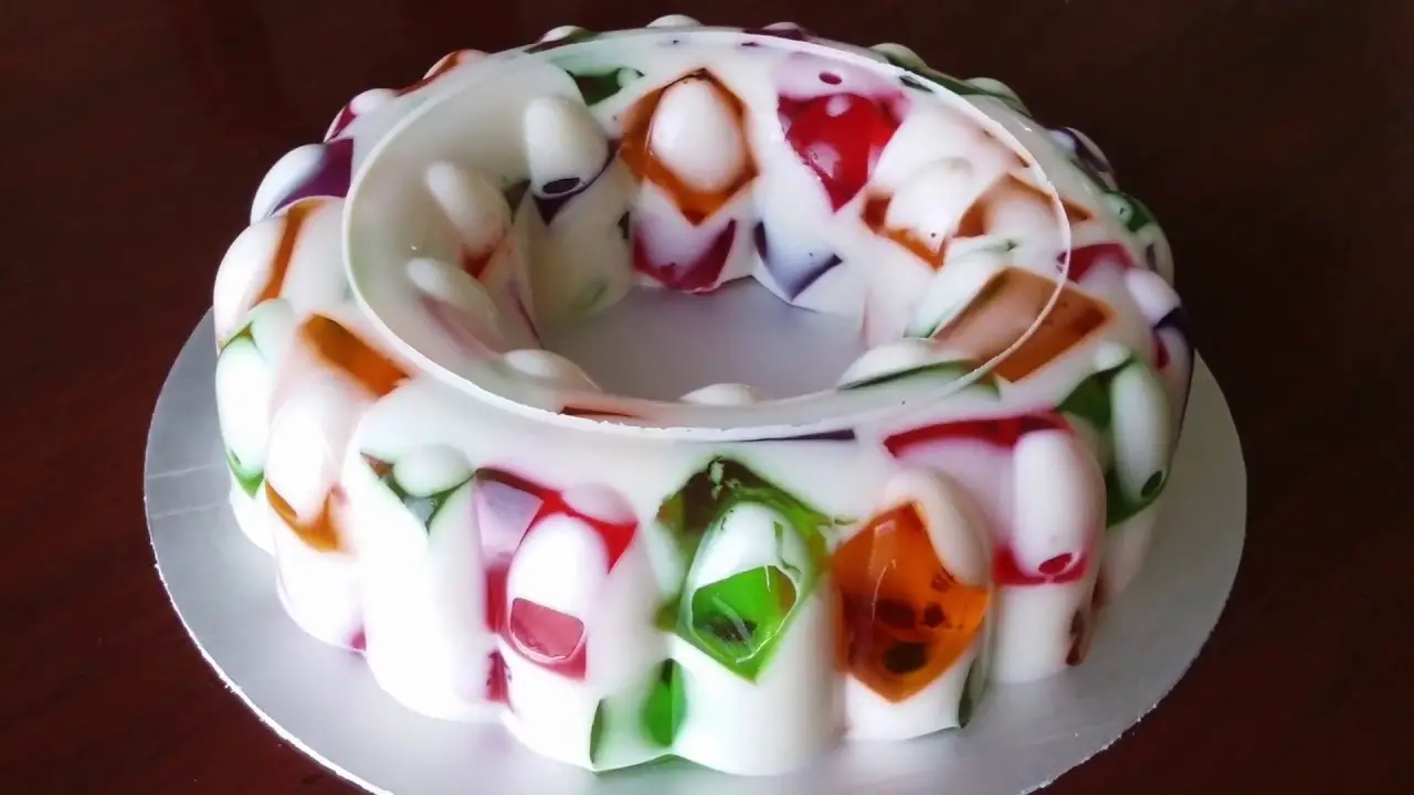Postre con gelatina Postre con gelatina