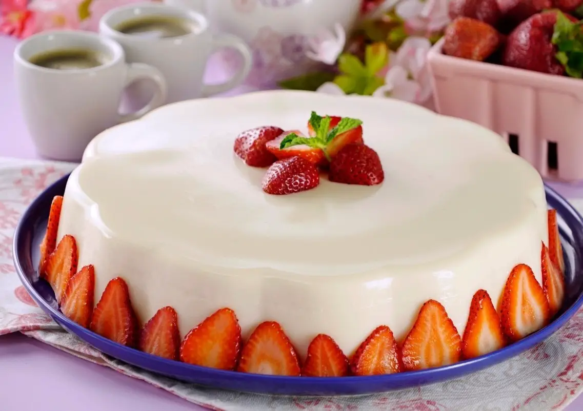 Postre con gelatina Postre con gelatina