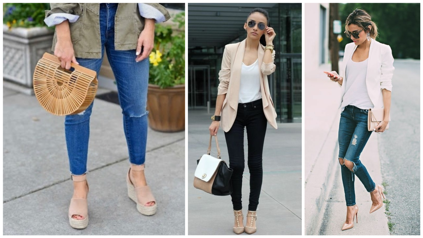 10 Outfits & looks con tacones beige que morirás por copiar