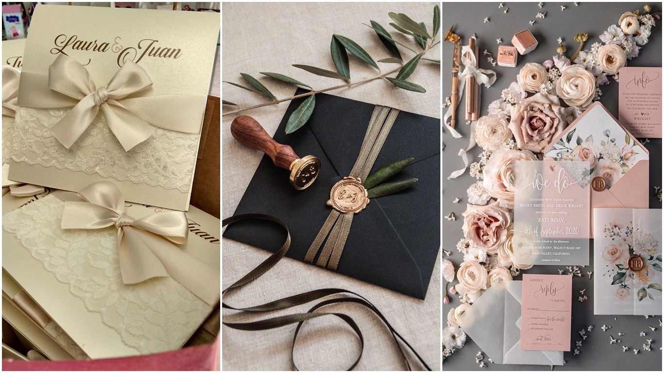 Adornos para invitaciones de boda