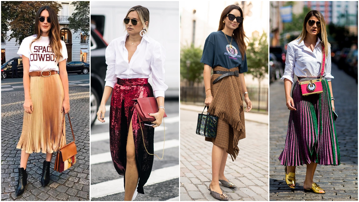 Outfits con faldas modernas