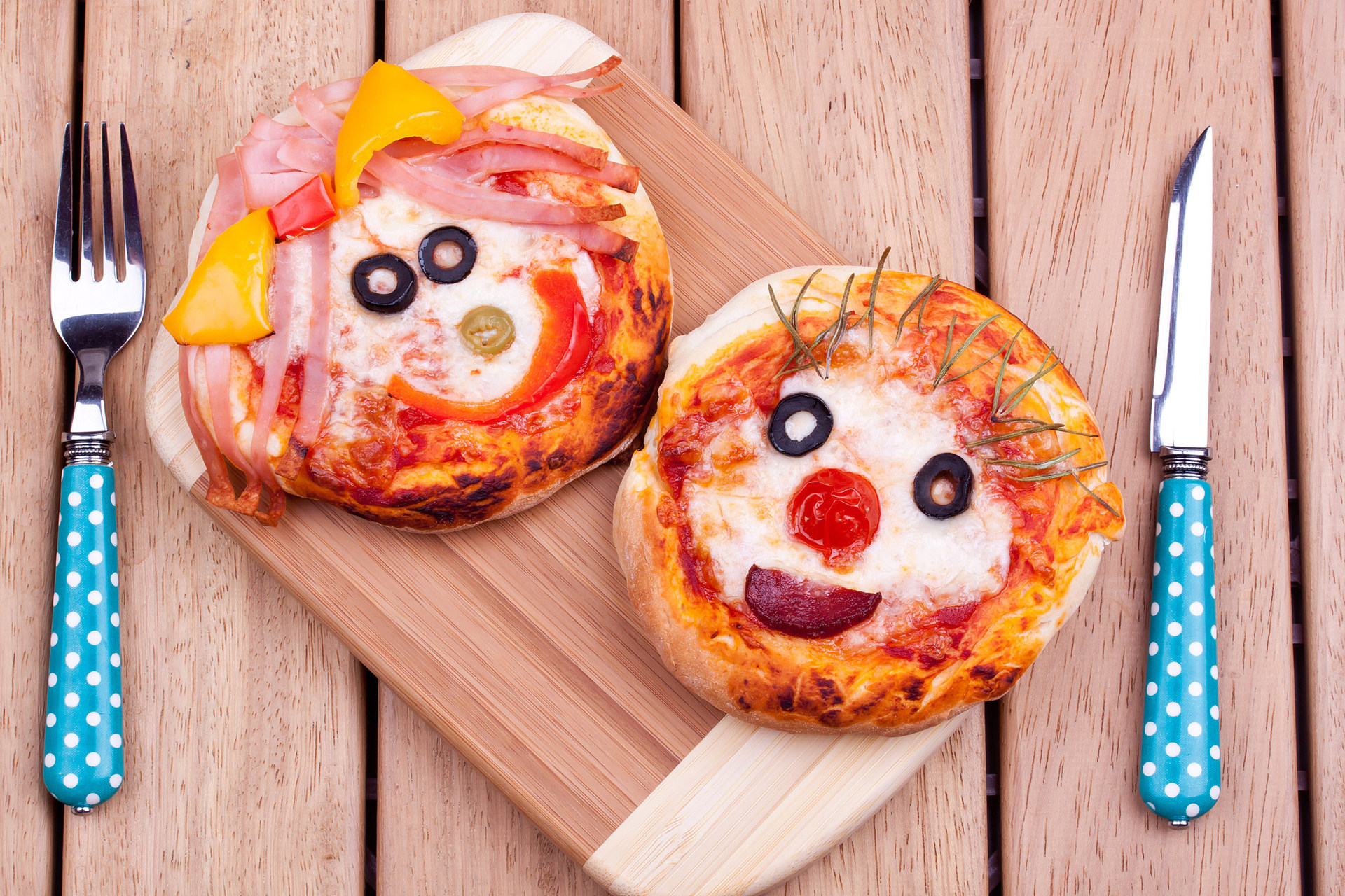 almuerzos para ninos minis pizzas
