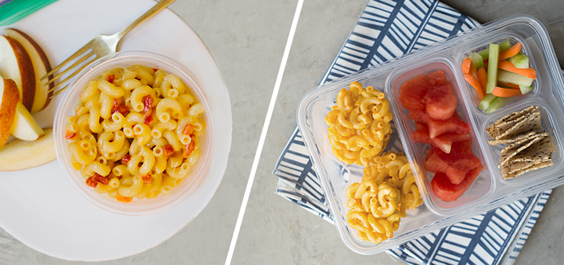 almuerzos para niños macarrones con queso