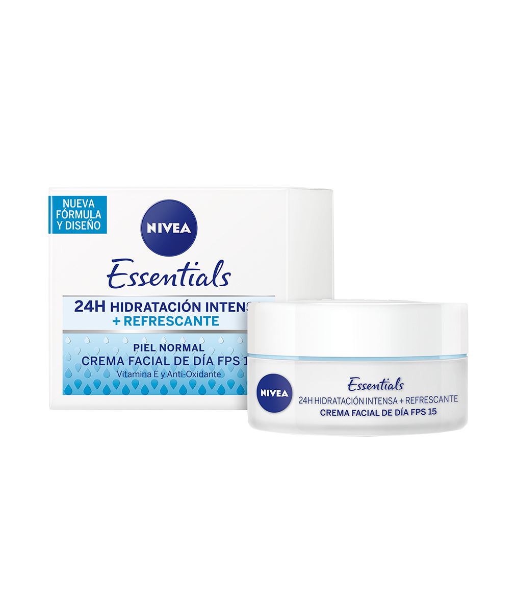mejores cremas hidratantes Nívea Visage Essentials Día SPF 15