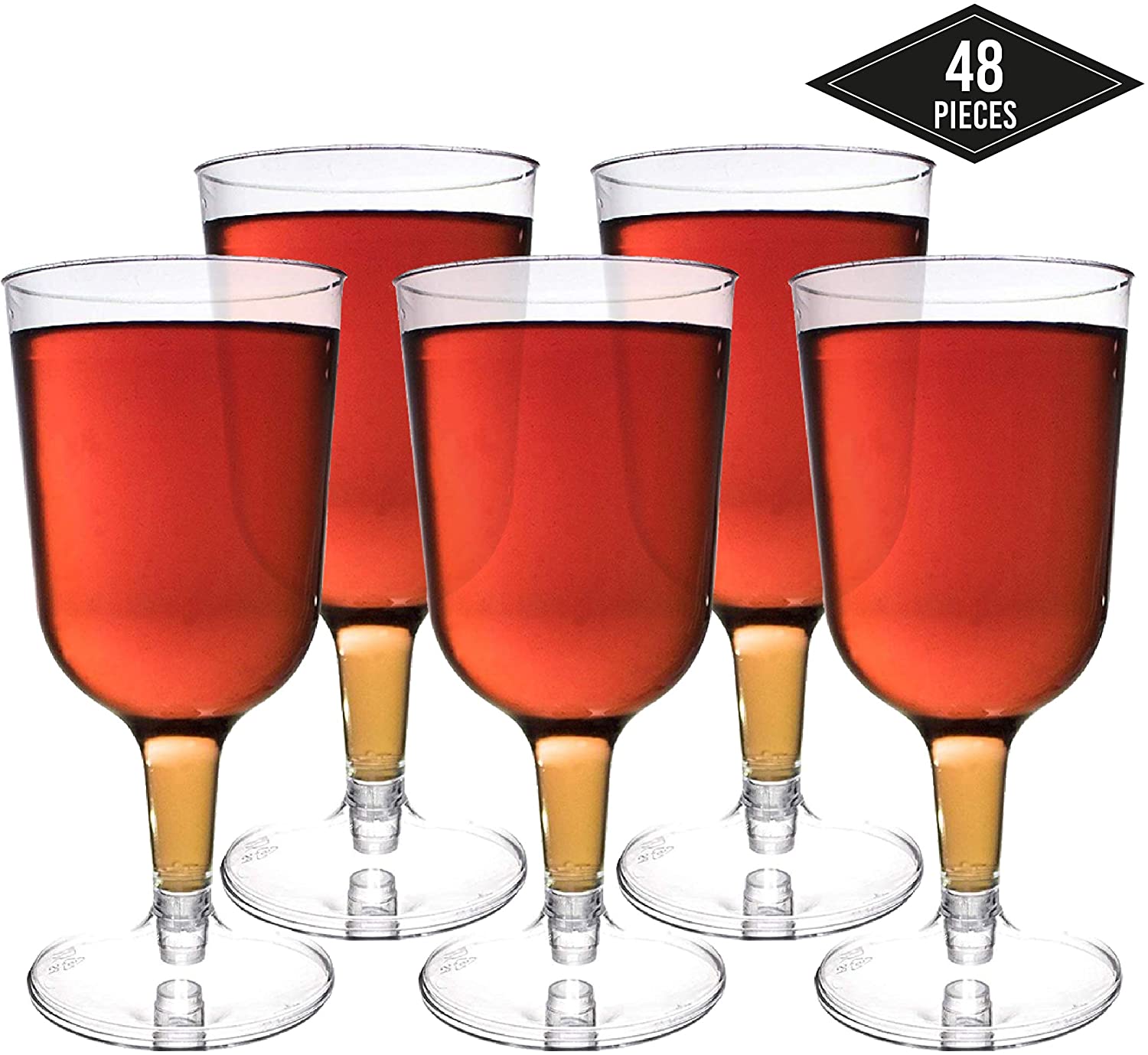 Copas para vino de plástico 12