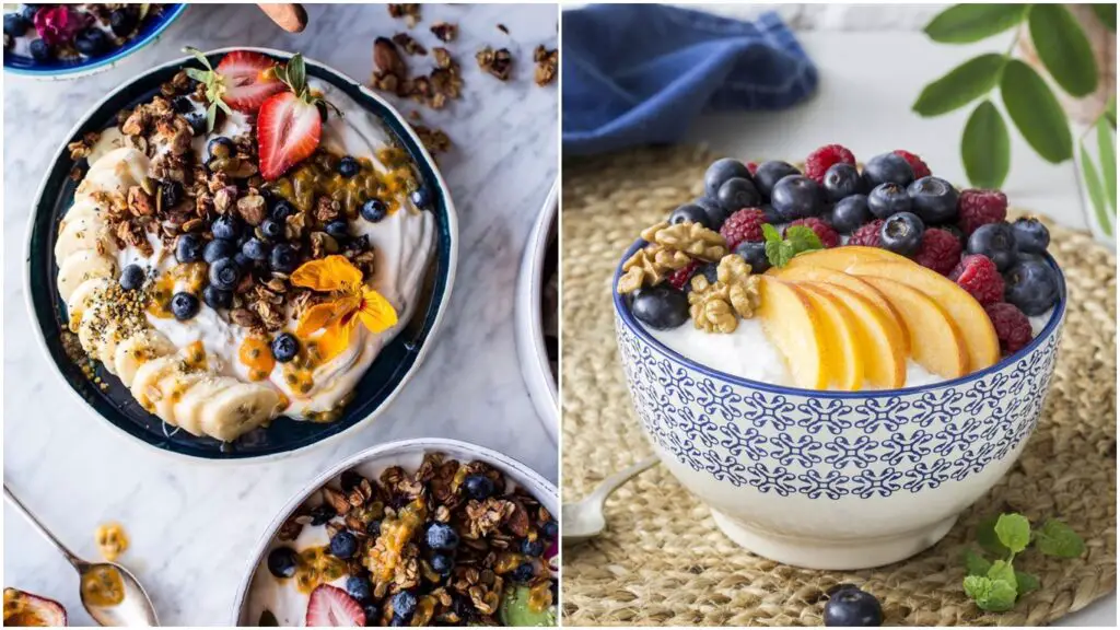 Desayunos con yogurt y frutas para iniciar el día llenas de energía