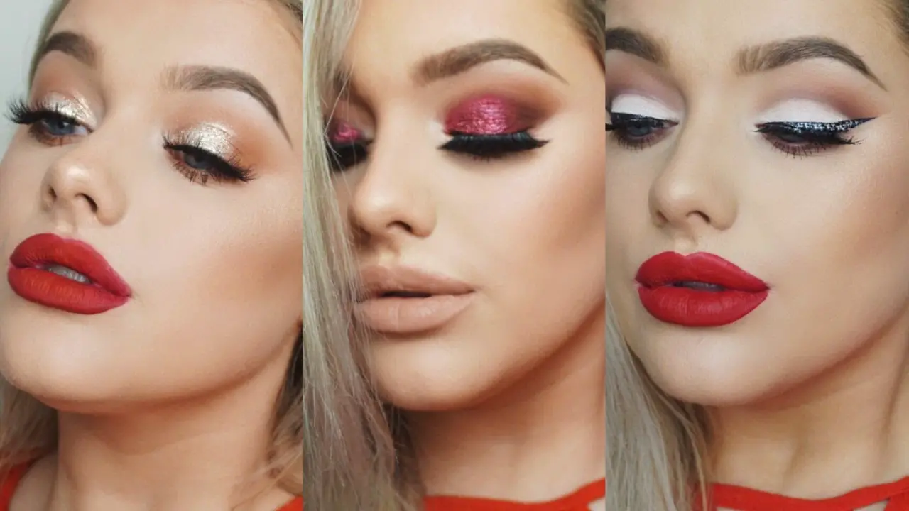 maquillaje para vestido rojo