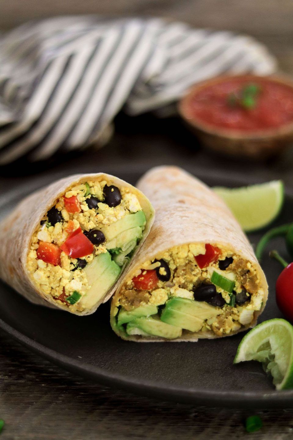 desayunos vegetarianos burritos