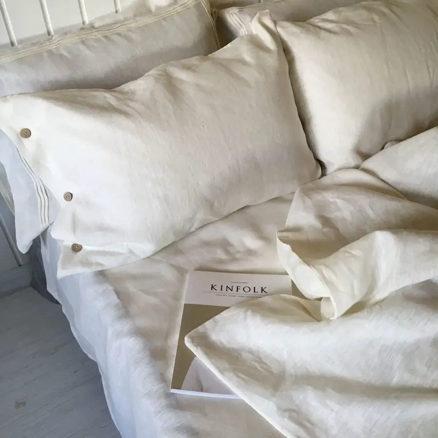 fundas para almohadas de lino