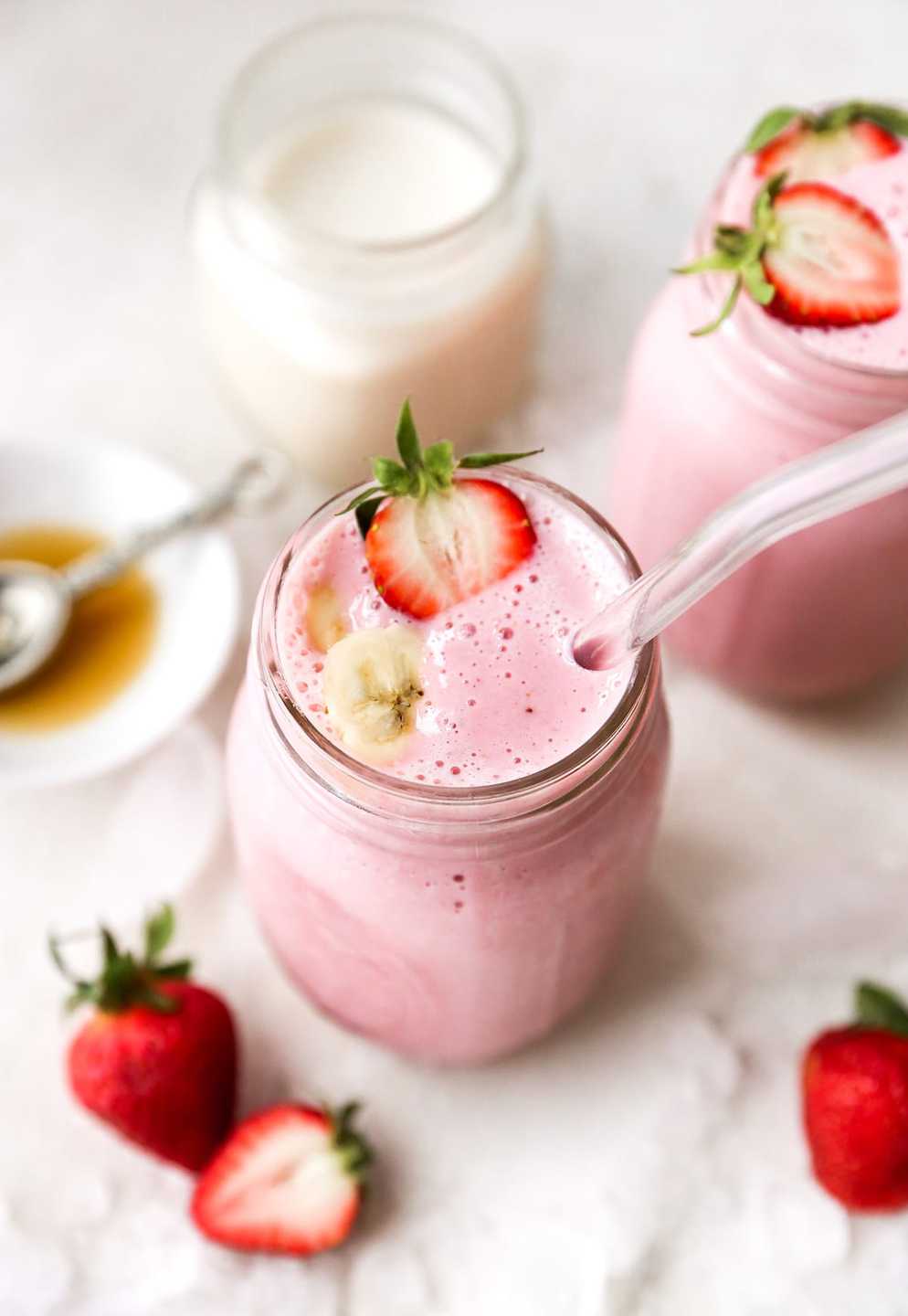 meriendas saludables para ninos smoothie de fresa y banana meriendas saludables para ninos smoothie de fresa y banana