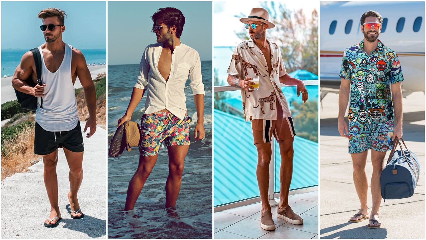 17 Estilos de Short de playa para que tendencia en