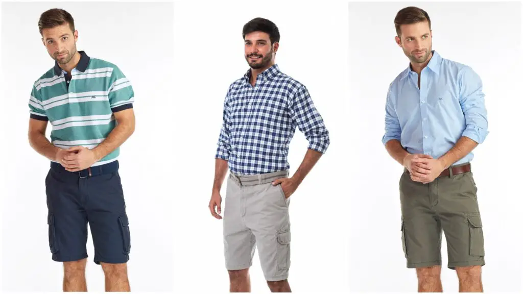 Bermudas cargo hombre