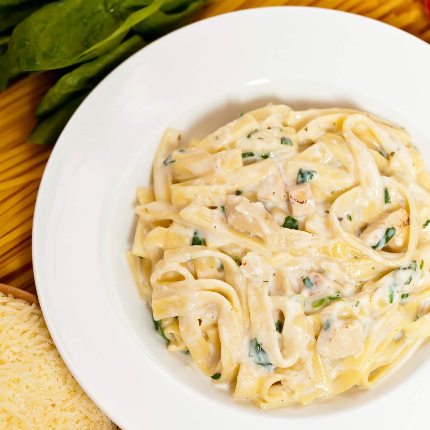 Salsa blanca con espinacas Salsa blanca con espinacas