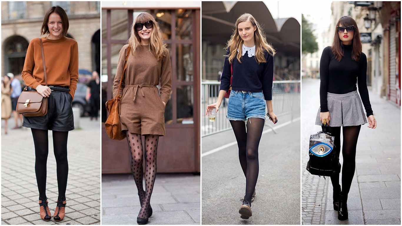 Outfits de Short con medias que serán ¡El furor en Invierno!