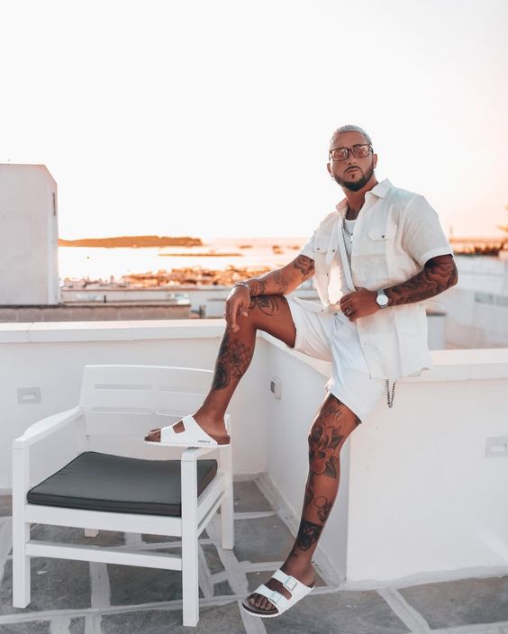 bermudas blancas hombre 1
