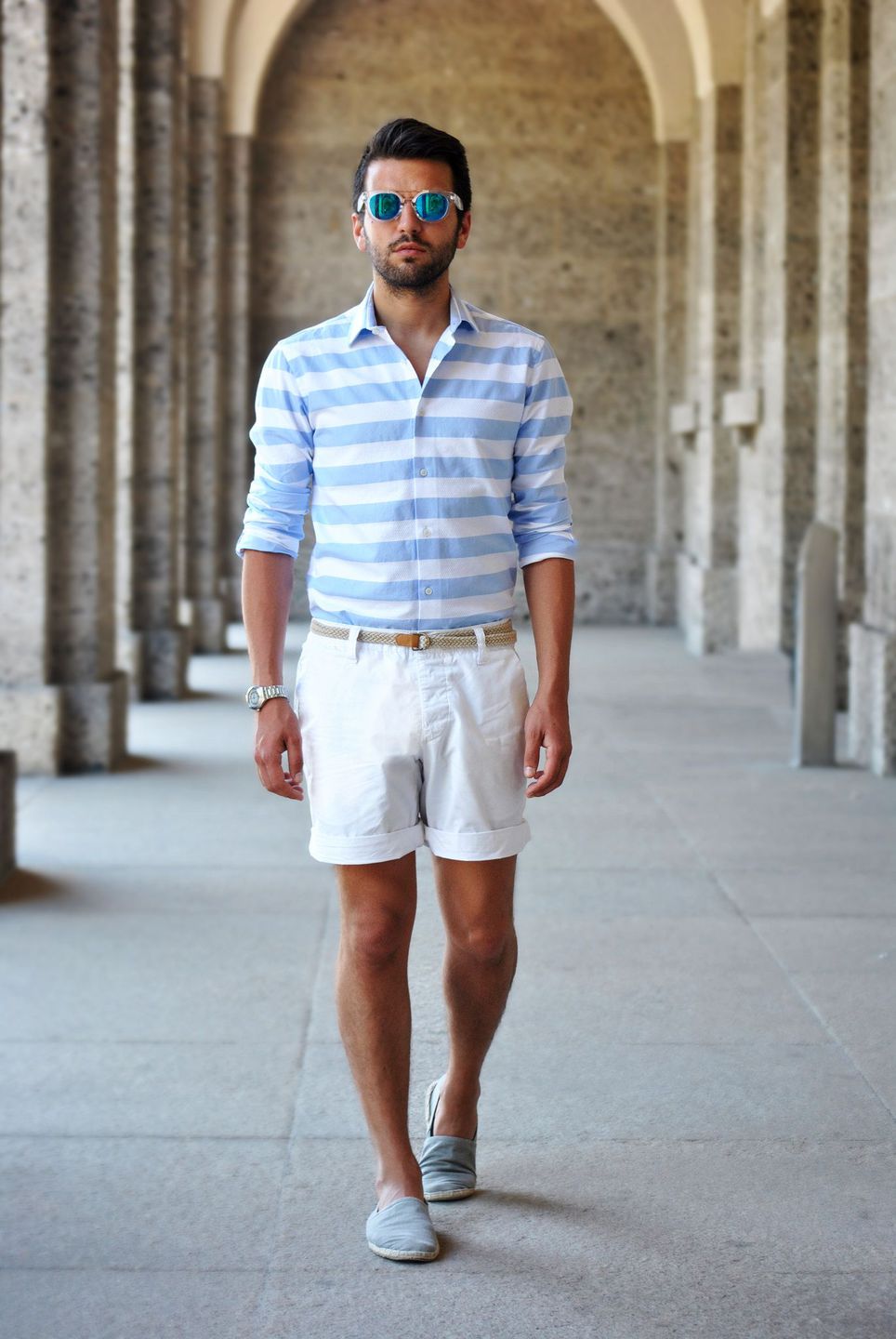 bermudas blancas hombre 15