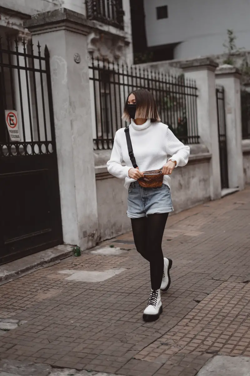 Short con medias Short con medias